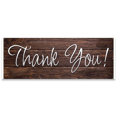 Signmission Thank You! Banner Concession Stand Food Truck Single Sided B-96-30167